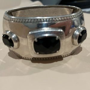 Bold, black onyx Brighton bracelet